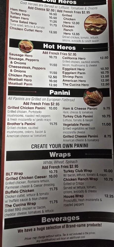 La cucina Menu image 4